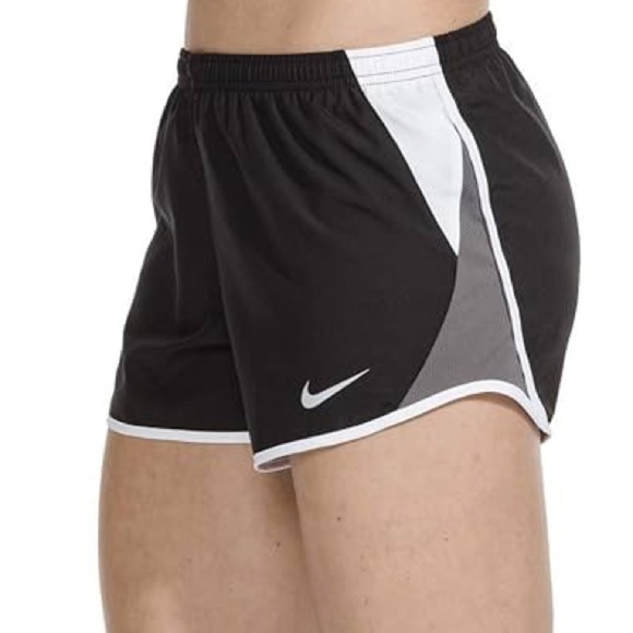 Nike Dri-Fit Black Gray & White Athletic Shorts - Picture 1 of 4